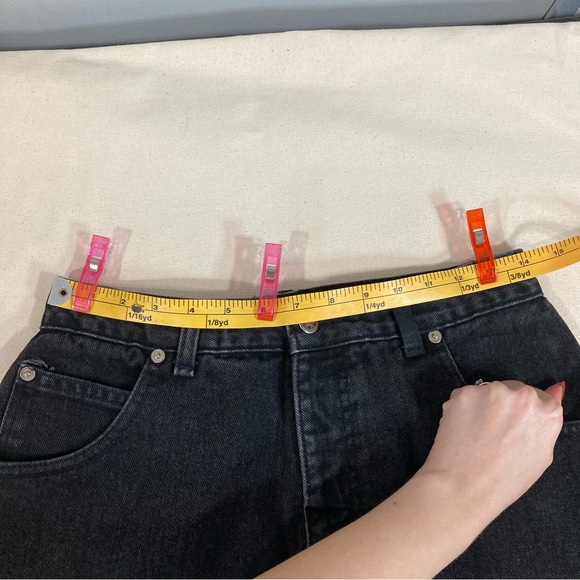 VINTAGE Heavy Denim Calamity Jeans High Rise Black - Picture 8 of 12